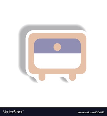 In paper sticker style office vector image