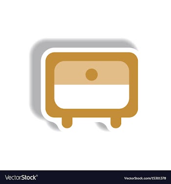 In paper sticker style office vector image