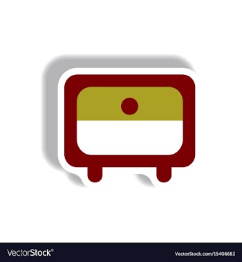 In paper sticker style office vector image