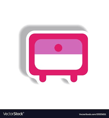 In paper sticker style office vector image