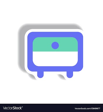 In paper sticker style office vector image