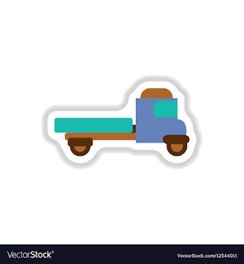 In paper sticker style old vector image