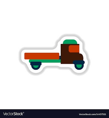 In paper sticker style old vector image