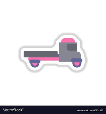 In paper sticker style old vector image