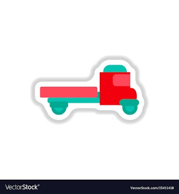 In paper sticker style old vector image