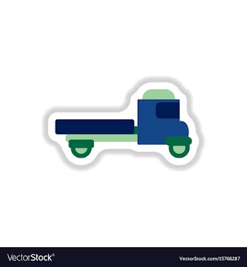 In paper sticker style old vector image