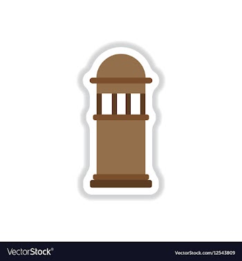In paper sticker style park vector image