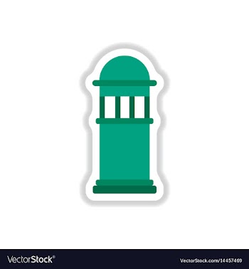 In paper sticker style park vector image