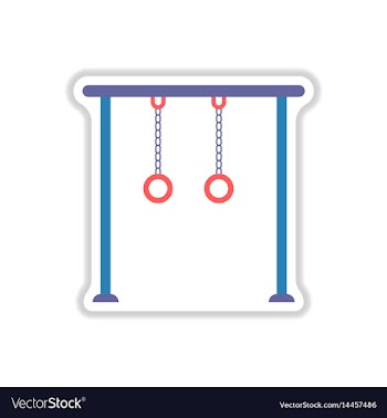 In paper sticker style park vector image
