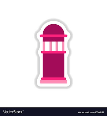 In paper sticker style park vector image