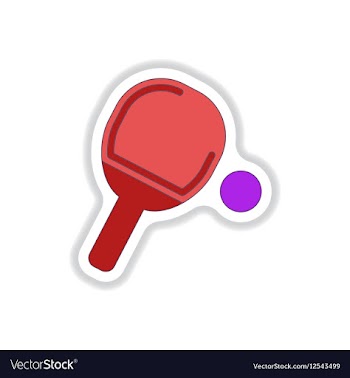 In paper sticker style ping vector image