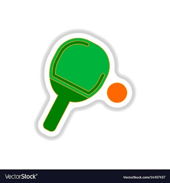 In paper sticker style ping vector image