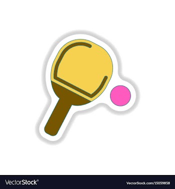 In paper sticker style ping vector image