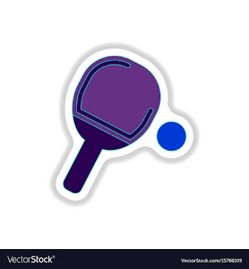In paper sticker style ping vector image