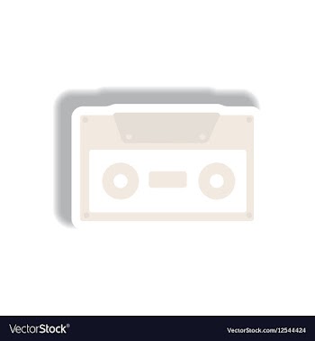 In paper sticker style retro vector image