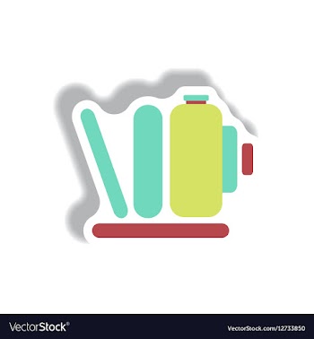 In paper sticker style retro vector image