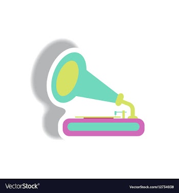 In paper sticker style retro vector image