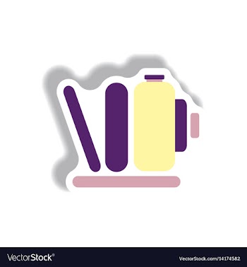 In paper sticker style retro vector image