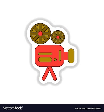In paper sticker style retro vector image