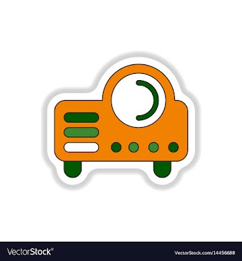 In paper sticker style retro vector image