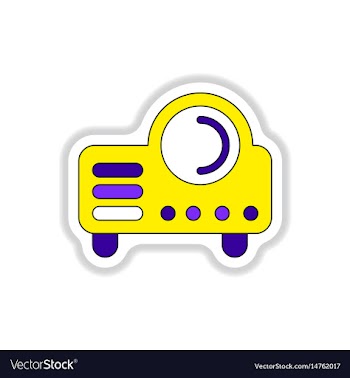 In paper sticker style retro vector image