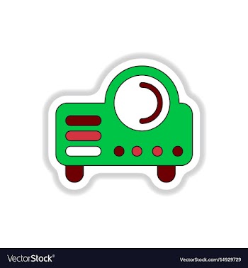 In paper sticker style retro vector image