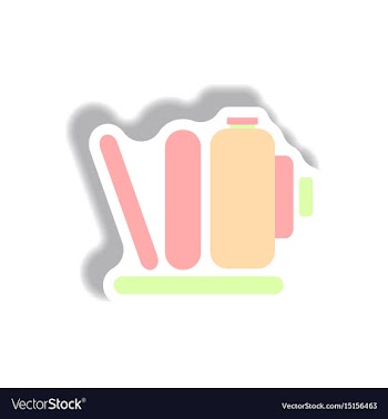 In paper sticker style retro vector image