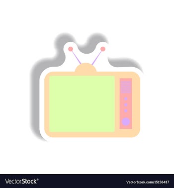 In paper sticker style retro vector image