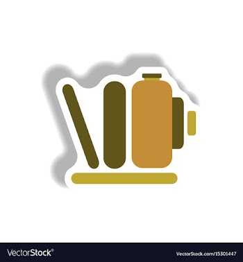 In paper sticker style retro vector image