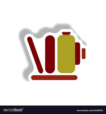 In paper sticker style retro vector image