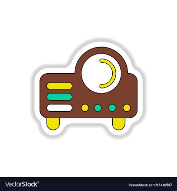 In paper sticker style retro vector image