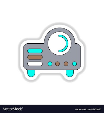 In paper sticker style retro vector image