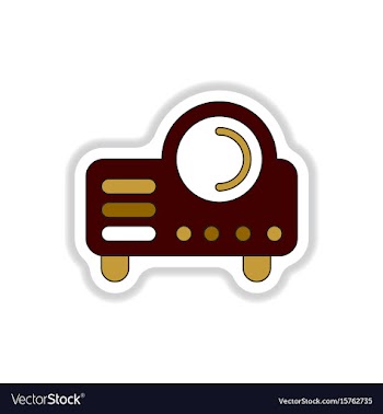 In paper sticker style retro vector image