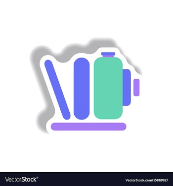 In paper sticker style retro vector image