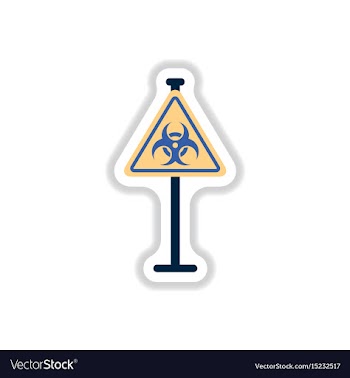 In paper sticker style road vector image