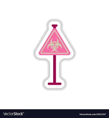 In paper sticker style road vector image