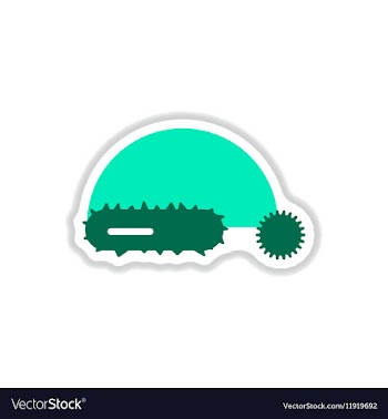In paper sticker style Santa vector image