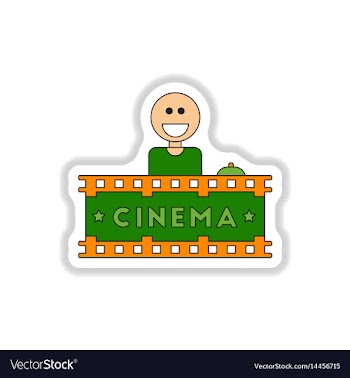 In paper sticker style seller vector image