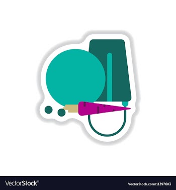 In paper sticker style Snowman vector image
