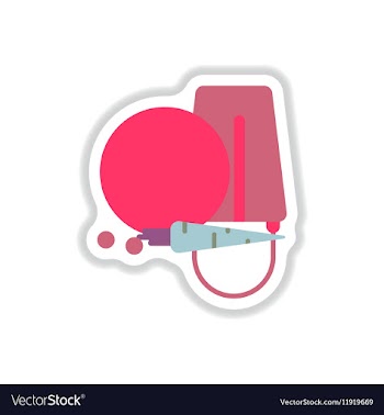 In paper sticker style Snowman vector image