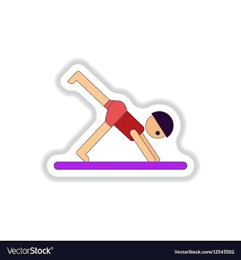 In paper sticker style sport vector image