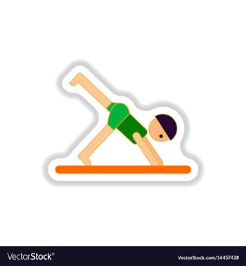 In paper sticker style sport vector image