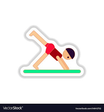 In paper sticker style sport vector image