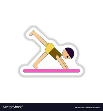 In paper sticker style sport vector image