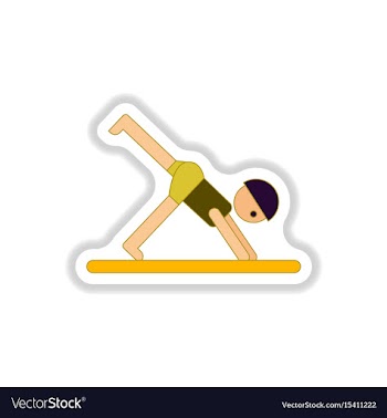 In paper sticker style sport vector image