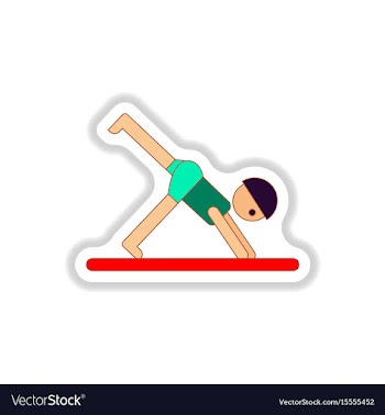 In paper sticker style sport vector image