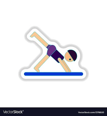 In paper sticker style sport vector image