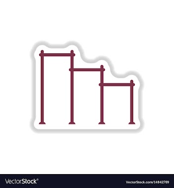 In paper sticker style sports vector image