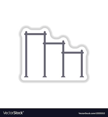 In paper sticker style sports vector image