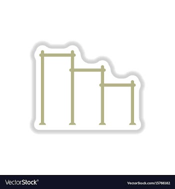 In paper sticker style sports vector image